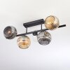 Ripoll Plafonnier, Boule lumineuse Ambre, Clair, Fumé, 5 lumières