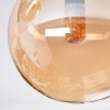 Chehalis Plafonnier, Boule lumineuse Ambre, 5 lumières