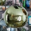 Koyoto Suspension, Boule lumineuse, Suspension Bleu, Vert, Cuivré, 6 lumières
