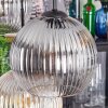 Koyoto Suspension, Boule lumineuse, Suspension Ambre, Clair, Fumé, 6 lumières