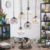 Koyoto Suspension, Boule lumineuse, Suspension Ambre, Clair, Fumé, 6 lumières