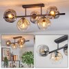 Ripoll Plafonnier, Boule lumineuse Ambre, Clair, Fumé, 5 lumières