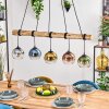 Koyoto Suspension, Boule lumineuse, Suspension Écru, Noir, 5 lumières