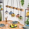Koyoto Suspension, Boule lumineuse, Suspension Écru, Noir, 5 lumières