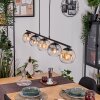 Koyoto Suspension, Boule lumineuse, Suspension Ambre, Clair, Fumé, 5 lumières