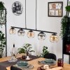 Koyoto Suspension, Boule lumineuse, Suspension Ambre, Clair, Fumé, 5 lumières