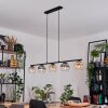 Koyoto Suspension, Boule lumineuse, Suspension Ambre, Clair, Fumé, 5 lumières
