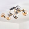 Koyoto Plafonnier, Boule lumineuse Or, Noir, 10 lumières