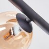 Chehalis Plafonnier, Boule lumineuse Ambre, Clair, 5 lumières