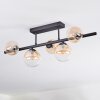 Chehalis Plafonnier, Boule lumineuse Ambre, Clair, 5 lumières