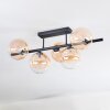 Chehalis Plafonnier, Boule lumineuse Ambre, Clair, 5 lumières