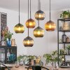 Koyoto Suspension, Boule lumineuse, Suspension Bleu, Vert, Cuivré, 6 lumières