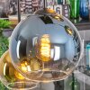 Koyoto Suspension, Boule lumineuse, Suspension Bleu, Or, Vert, Clair, 6 lumières