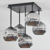 Ripoll Plafonnier, Boule lumineuse Chrome, Fumé, 5 lumières