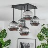 Ripoll Plafonnier, Boule lumineuse Chrome, Fumé, 5 lumières
