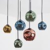 Ripoll Suspension, Boule lumineuse, Suspension Bleu, Or, Vert, Cuivré, 6 lumières
