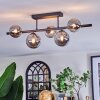 Chehalis Plafonnier, Boule lumineuse Fumé, 5 lumières
