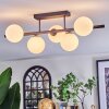 Chehalis Plafonnier, Boule lumineuse Blanc, 5 lumières