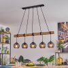 Koyoto Suspension, Boule lumineuse, Suspension Écru, Noir, 5 lumières