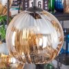 Koyoto Suspension, Boule lumineuse, Suspension Ambre, 6 lumières