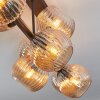 Koyoto Plafonnier, Boule lumineuse Ambre, 8 lumières