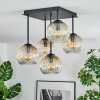 Ripoll Plafonnier, Boule lumineuse Ambre, Clair, 5 lumières