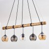 Koyoto Suspension, Boule lumineuse, Suspension Écru, Noir, 5 lumières