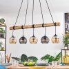 Koyoto Suspension, Boule lumineuse, Suspension Écru, Noir, 5 lumières