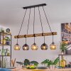 Koyoto Suspension, Boule lumineuse, Suspension Écru, Noir, 5 lumières