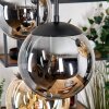 Gastor Suspension, Boule lumineuse, Suspension Ambre, Fumé, 6 lumières