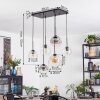 Ripoll Suspension, Boule lumineuse, Suspension Ambre, Clair, Fumé, 6 lumières