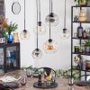 Ripoll Suspension, Boule lumineuse, Suspension Ambre, Clair, Fumé, 6 lumières