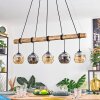 Ripoll Suspension, Boule lumineuse, Suspension Écru, Noir, 5 lumières