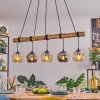Ripoll Suspension, Boule lumineuse, Suspension Écru, Noir, 5 lumières