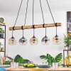 Ripoll Suspension, Boule lumineuse, Suspension Écru, Noir, 5 lumières
