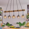 Ripoll Suspension, Boule lumineuse, Suspension Écru, Noir, 5 lumières