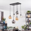 Ripoll Suspension, Boule lumineuse, Suspension Ambre, Clair, Fumé, 6 lumières