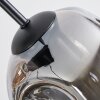 Ripoll Suspension, Boule lumineuse, Suspension Ambre, Fumé, 6 lumières