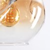 Ripoll Suspension, Boule lumineuse, Suspension Ambre, Clair, Fumé, 6 lumières