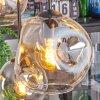 Ripoll Suspension, Boule lumineuse, Suspension Ambre, Clair, Fumé, 6 lumières