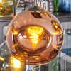 Ripoll Suspension, Boule lumineuse, Suspension Bleu, Or, Vert, Cuivré, 6 lumières