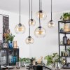 Koyoto Suspension, Boule lumineuse, Suspension Ambre, Clair, 6 lumières