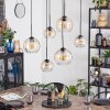 Koyoto Suspension, Boule lumineuse, Suspension Ambre, Clair, 6 lumières