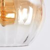 Koyoto Suspension, Boule lumineuse, Suspension Ambre, Clair, 6 lumières