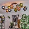 Gastor Plafonnier, Boule lumineuse Or, Noir, 10 lumières