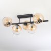Koyoto Plafonnier, Boule lumineuse Noir, 5 lumières