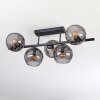 Koyoto Plafonnier, Boule lumineuse Noir, 5 lumières