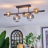 Chehalis Plafonnier, Boule lumineuse Noir, 5 lumières