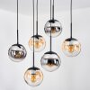 Gastor Suspension, Boule lumineuse, Suspension Noir, 6 lumières