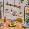 Koyoto Suspension, Boule lumineuse, Suspension Écru, Noir, 4 lumières